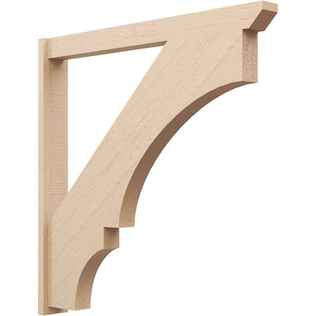 Ekena Millwork 5 1/2-in W x 48-in D x 48-in H Balboa Slat Rough Cedar Woodgrain TimberThane Outlooker, Primed Tan OUTUR055X48X48BOA24RCPR